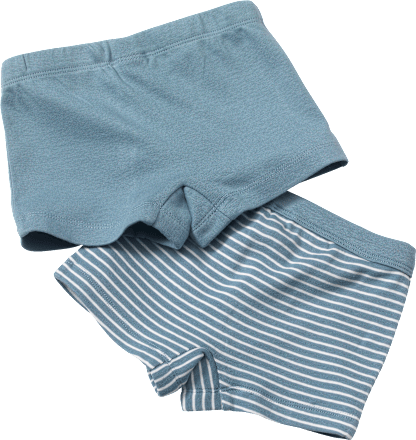 2er Pack Unterhosen, Gr. 134/140, aus Bio-Baumwolle, blau ALANA