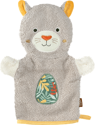 Waschhandschuh Panther, braun fehn