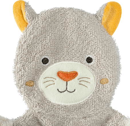 Waschhandschuh Panther, braun fehn