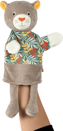 Handpuppe Panther, braun fehn