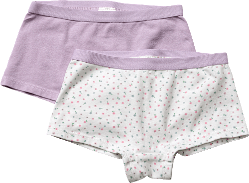 Pantys mit Blumen-Muster, lila + weiß, Gr. 122/128 ALANA