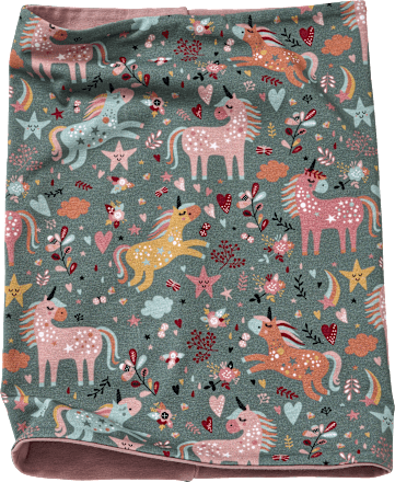 Loop Schal mit Einhorn-Muster, bunt ALANA