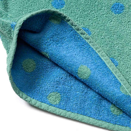 Badeponcho mit Punkten, grün, Gr. 1, ca. 5 - 7 Jahre ALANA