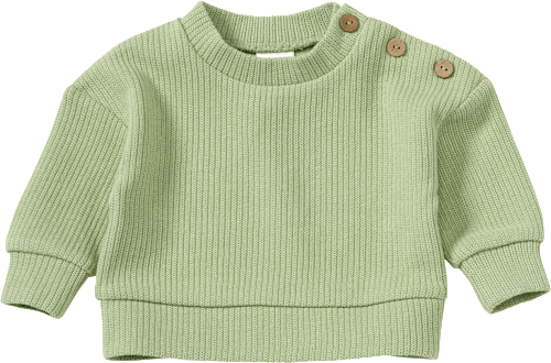 Pullover mit Ripp-Struktur, grün, Gr. 62 ALANA