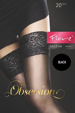 Dres Milena cu bandă adezivă 20 den nr 4 negru Fiore