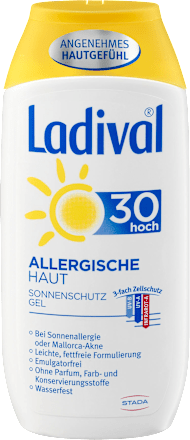Sonnenmilch Gel, allergische Haut, LSF 30 Ladival