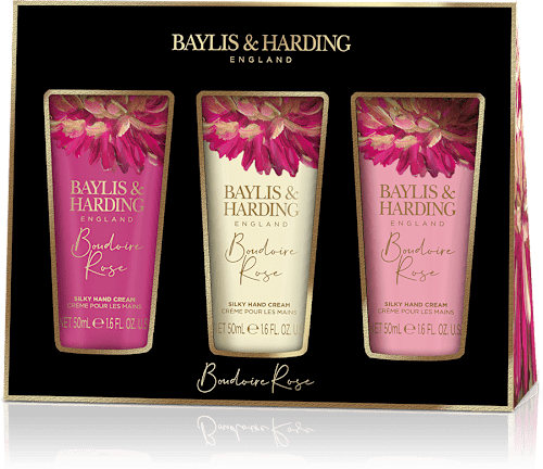 Козметичен комплект Boudoire Rose - Крем за ръце 3 x 50 ml Baylis & Harding