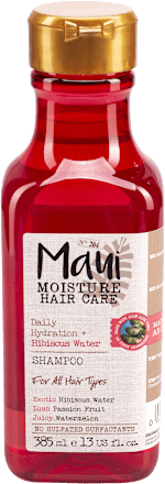 Shampoo idratante leggero con acqua di ibisco Maui MOISTURE