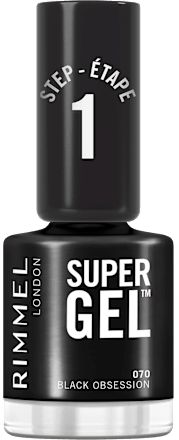 Żelowy lakier do paznokci Super Gel 070 Black Obsession RIMMEL LONDON