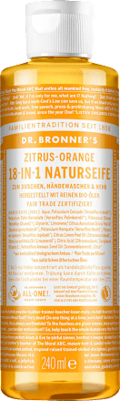 Flüssigseife Natur Zitrus Orange Dr.Bronner's