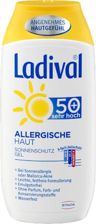 Sonnenmilch Gel, allergische Haut, LSF 50+ Ladival