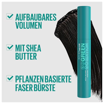 Mascara Green Edition Mega Mousse 002 Very Black MAYBELLINE NEW YORK