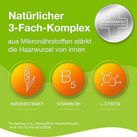 Kapseln für den Nährstoffbedarf der Haarwurzel Priorin