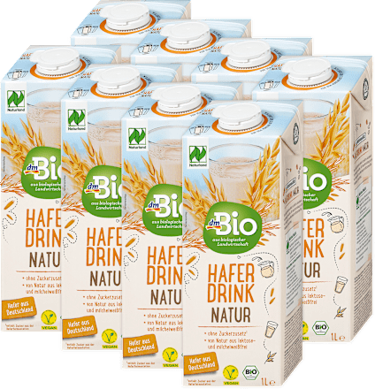 Bio ovseni napitek Natur, 8 x 1 L dmBio