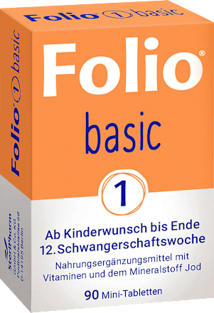 Basic 1 Folsäure Mini-Tabletten Folio