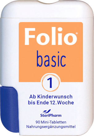 Basic 1 Folsäure Mini-Tabletten Folio