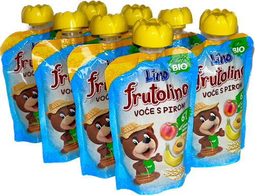 frutolino EKO kašica voće s pirom, 6+ mj., XXL Lino