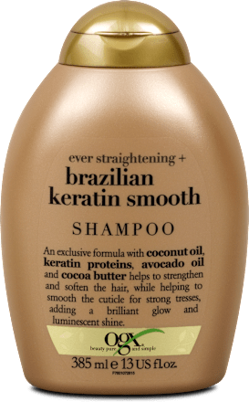 Shampoo Ever Straightening + Brazilian Keratin Smooth OGX