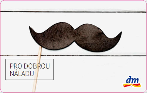 dárková karta v hodnotě 1000 Kč dm