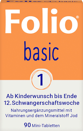 Basic 1 Folsäure Mini-Tabletten Folio