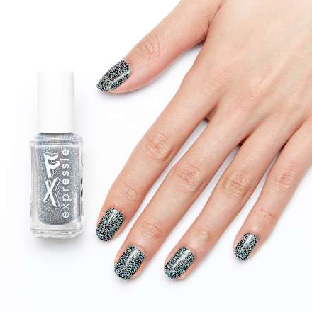 Nagellack Expressie 455 Holo FX Silber  essie