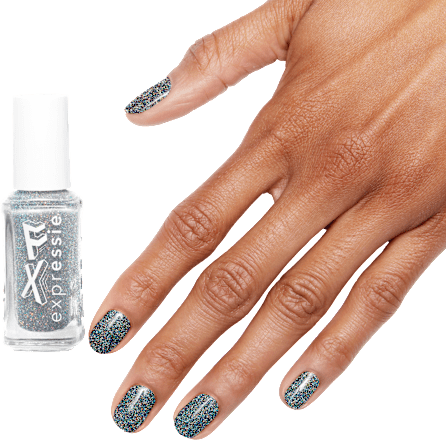 Nagellack Expressie 455 Holo FX Silber  essie
