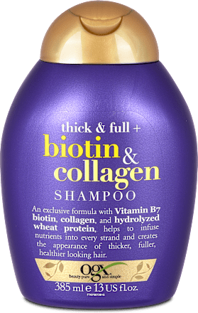 šampon pro husté a plné vlasy biotin & kolagen OGX