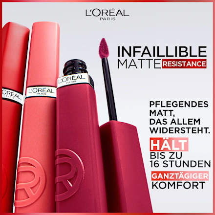 Lippenstift Infaillible Matte Resistance 16H, 210 Tropical Vacay L'ORÉAL PARiS