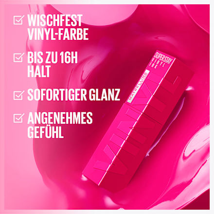 Lippenstift Super Stay Vinyl Ink 145 Rogue MAYBELLINE NEW YORK