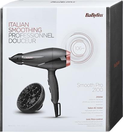 Asciugacapelli professionale 2100W Made in Italy  BaByliss