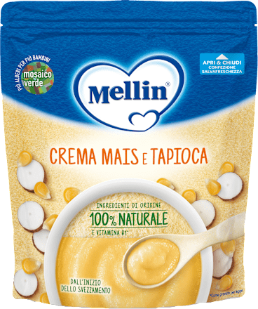 Crema mais e tapioca Mellin