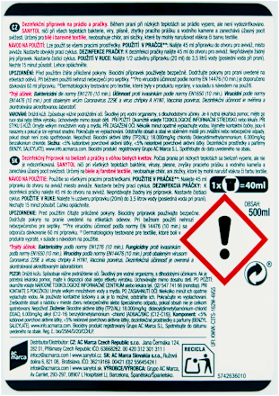 dezinfekce na prádlo SANYTOL