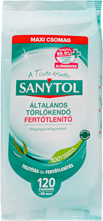 Fertőtlenítő törlőkendő  SANYTOL