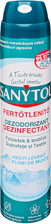 Fertőtlenítő légfrissítő spray Hegyi levegő SANYTOL