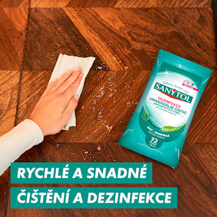 dezinfekční utěrky jednorázové SANYTOL