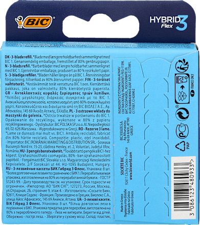 Wkłady Flex3 Hybrid  BIC