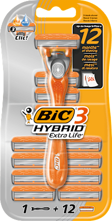 Hybrid 3 pánský holicí strojek + 12 náhradních hlavic Bic