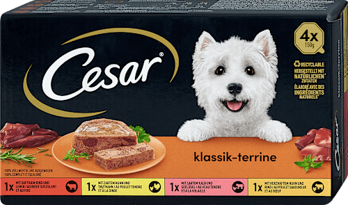 Nassfutter Hund klassik-terrine Cesar