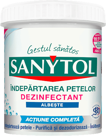 Dezinfectant pudră pentru rufe albe SANYTOL