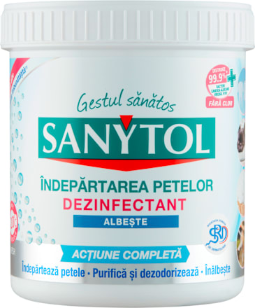 Dezinfectant pudră pentru rufe albe SANYTOL