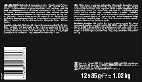 Nassfutter Katze, Selection in Sauce - Geflügel Variation, Multipack (12x85 g) Sheba