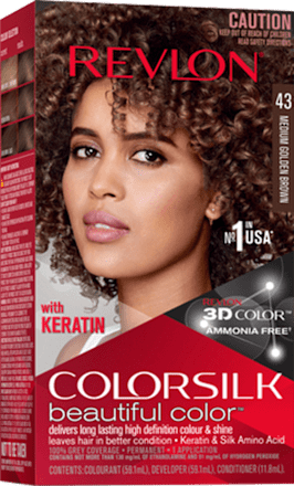 Vopsea permanentă 43 medium golden browm REVLON