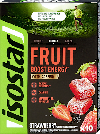 Energie Gummidrops Fruit Boost Energy Erdbeere isostar
