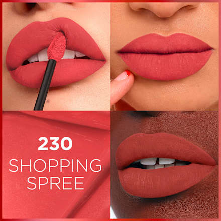 Tekoče rdečilo za ustnice Infaillible Matte Resistance 16h, 230 Shopping Spree L'ORÉAL PARiS
