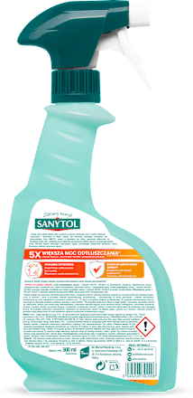 Środek czyszczący dezynfekujący do kuchni, spray SANYTOL