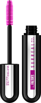 Maskara za dolžino in volumen trepalnic The Falsies Surreal, 02 Meta Black MAYBELLINE NEW YORK