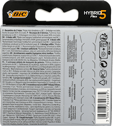 Wkłady Flex5 Hybrid BIC