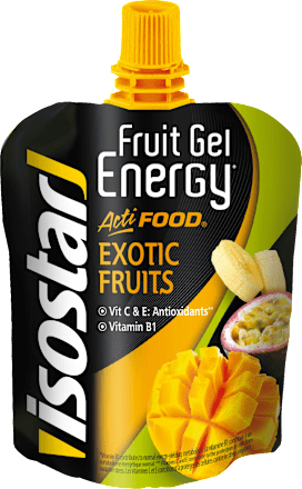 Energijski gel z okusom eksotičnega sadja isostar