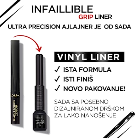 INFAILLIBLE GRIP 24H MATTE tečni ajlajner - 03 Marron L'ORÉAL PARiS