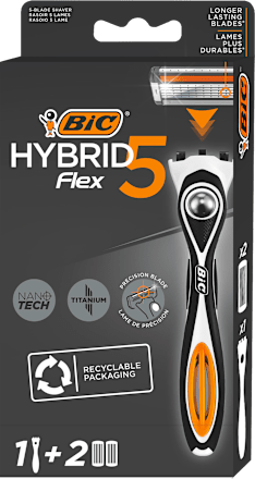 Flex5 Hybrid aparat de ras + 2 rezerve BIC